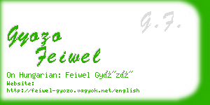 gyozo feiwel business card